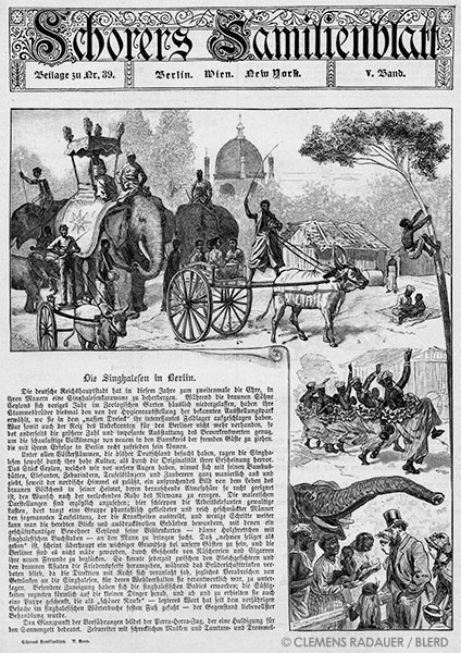 1884: The Singhalesen (Sinhalese) in Berlin